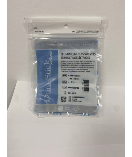 Pack de 4 Electrodos adhesivos gelificados para TENS y EMS. 50 x 50 mm